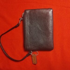 Coach Black Leather Coin Purse